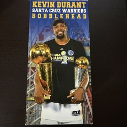 adidas Kevin Durant Santa Cruz Warriors NBA Finals Bobblehead Black White Gold