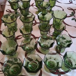Green Antique Glasses