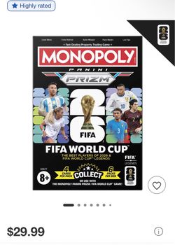 Monopoly Panini Prizm: FIFA World Cup Trading Cards Booster Box