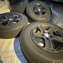 2022 Jeep OEM Wheels & Tires – Full Set of 5/Juego completo de 5 Jantas Y Rines originales Jeep 2022