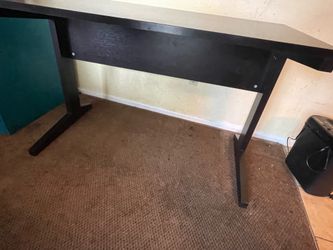 brown wooden desk