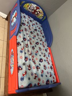 Spiderman Toddler Bed w/ slide out bed 2 in 1