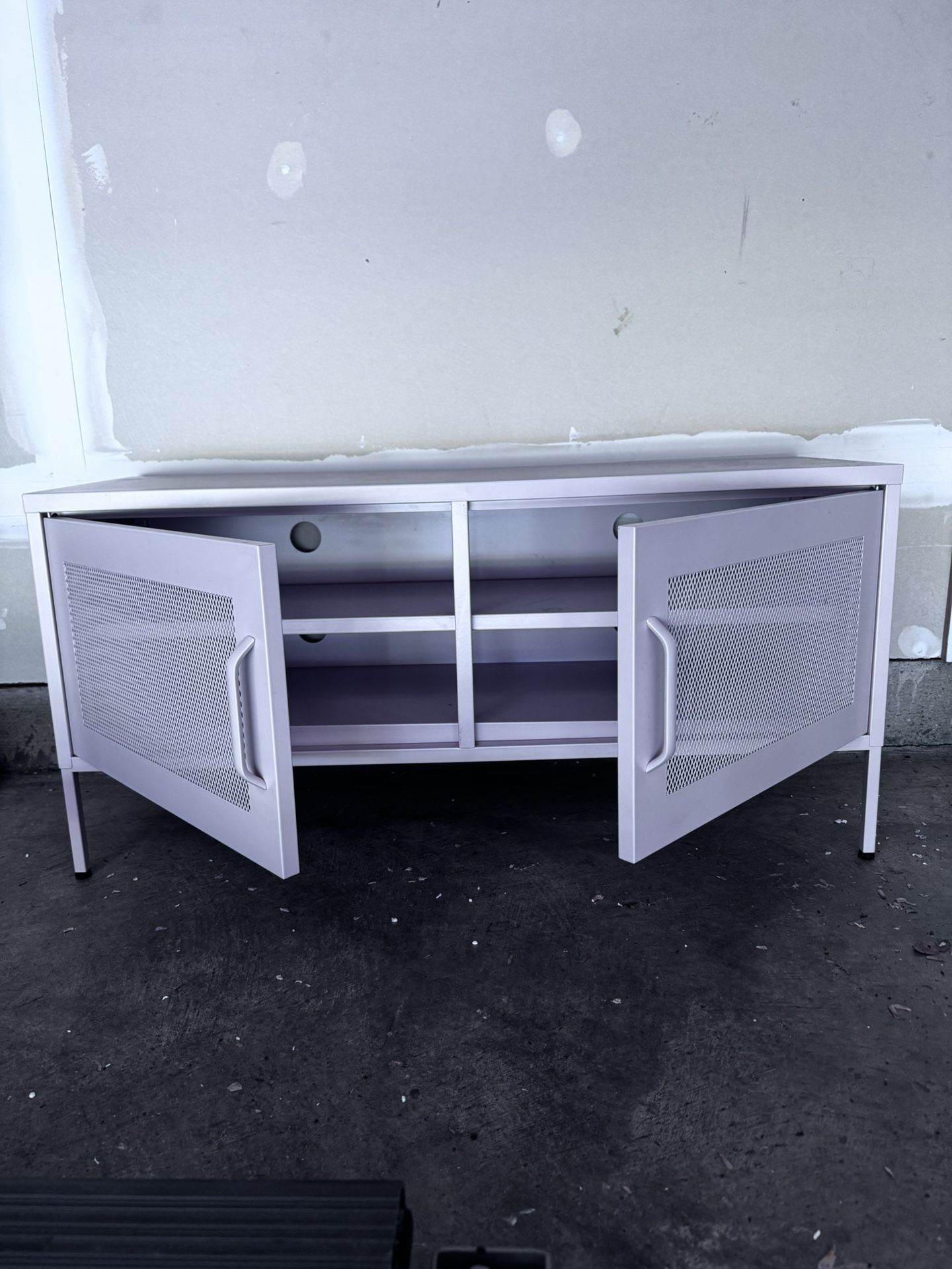 Pink Metal Locker Entertainment Center/Storage