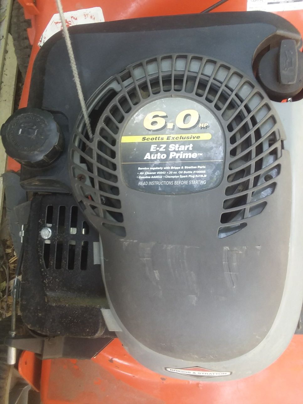 Scotts 6.0 hp briggs and stratton sale