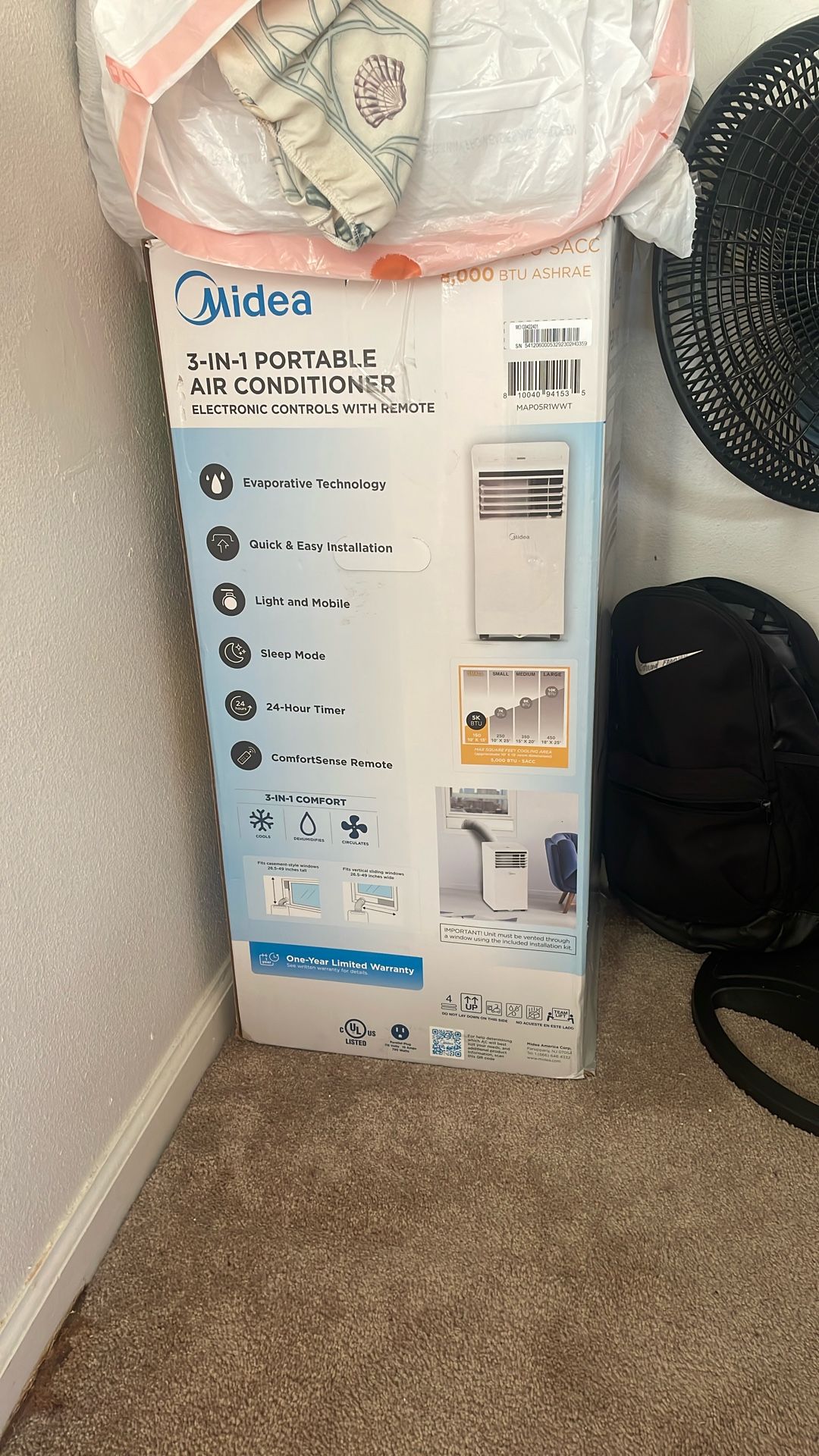 Midea 3-1 Portable Air Conditioner 
