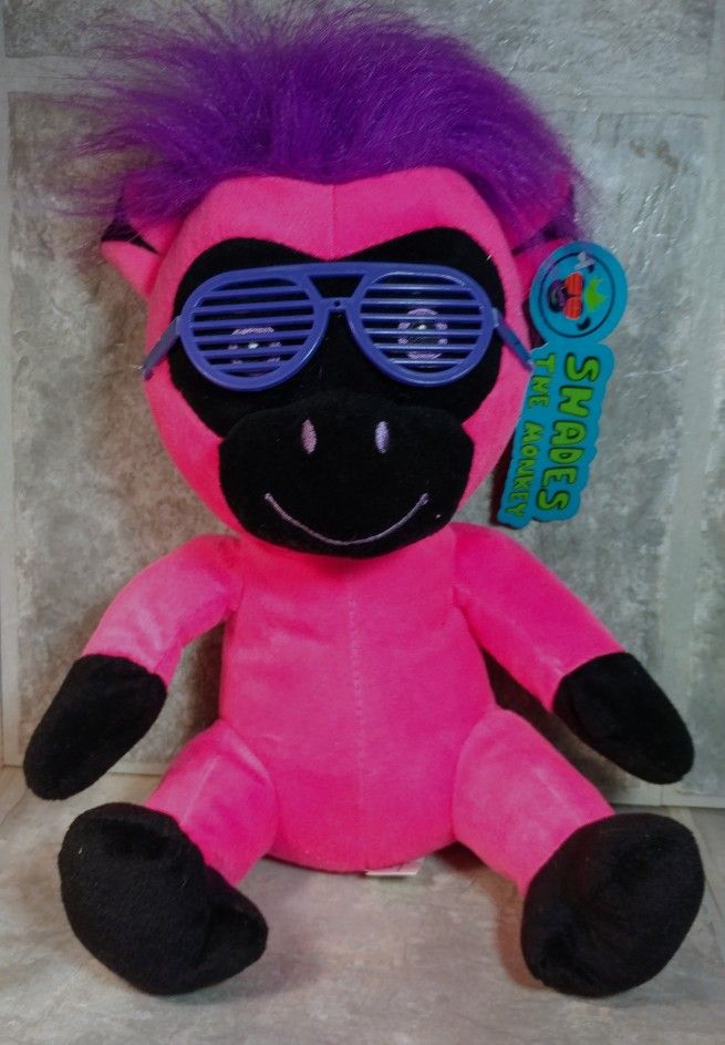 Shades The Pink Monkey Cool Looking Shades On This Monkey Plush. Plush Monkey Stands 13" Tall.
S-8 bind