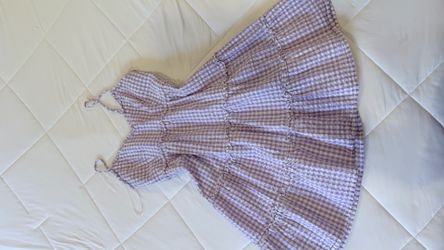 Cute size s Lavender Gingham Summer Dress 💜☀️