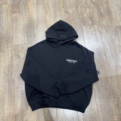 ESSENTIALS BLACK HOODIE NEW RELEASE 