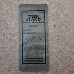 Trek Stand Flexible Phone and Small Tablet Holder for Airplane, Office, Desk, Treadmill, Hotel, Kitchen, Plane Travel Essentials