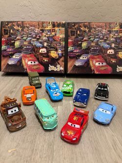 10 Pcs Disney Pixar Cars Die-cast Collection: Radiator Springs Metal Crew Gift Box Set