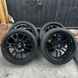 Cosmis Wheels XT-206R 20” Black Staggered Set