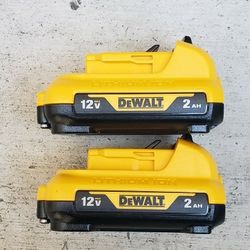 Dewalt 12v Batteries 2.0 Ah Brand New Price For Both