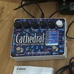 Used Electro-Harmonix Cathedral Stereo Reverb Effect Pedal