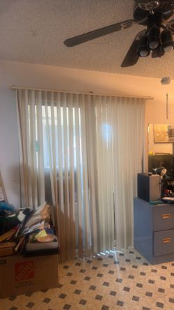 Cream color blinds - Arcadia door size