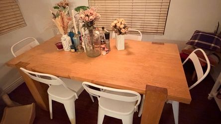 Large kitchen wood table