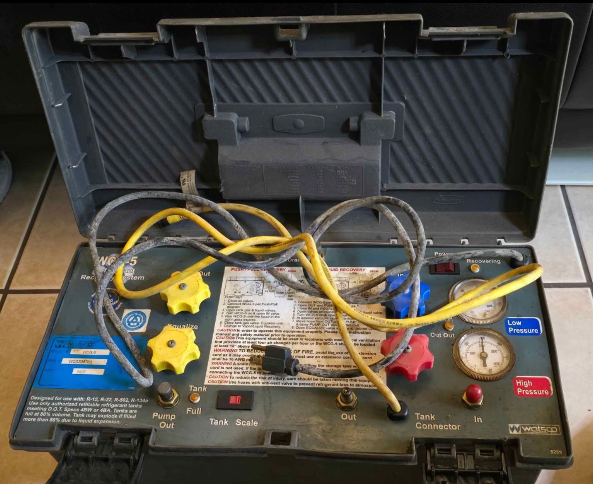 Watsco Micro Flash Refrigerant Freon Recovery System WC-5