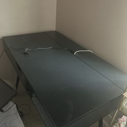 Black desk