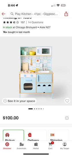 Melissa And dough kitchen, Ice Cream Shop, Target Shopping Cart + Play food