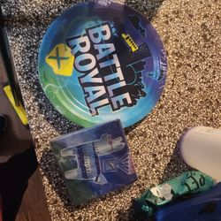 Fortnite Bday Plates N Napkins