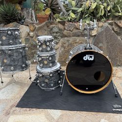 Dw Collectors Gray Slate 6pc Drum Set Kit 