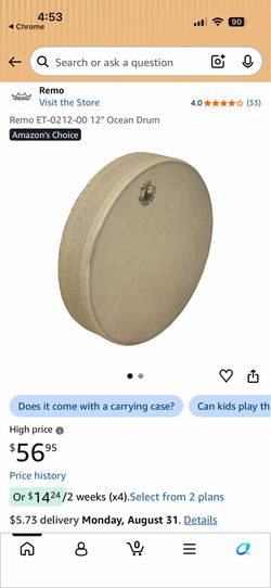 Remo 12 inch Ocean drum