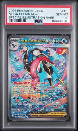 PSA GEM MT 10 Mega Greninja