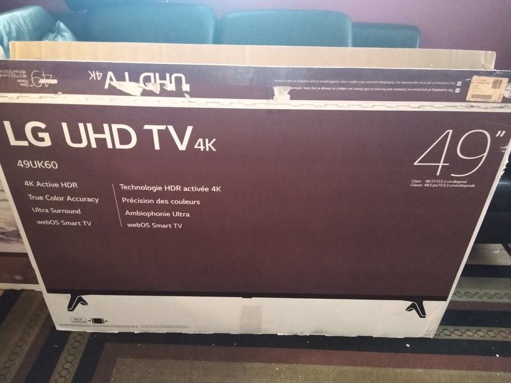 New TV LG 49" smart 4k