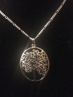 Sterling Silver Frame Tree of Life Pendant