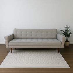 Living Spaces Gray Futon