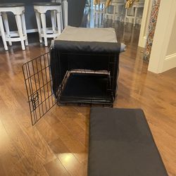 Dog Crate, Pad And Cover 
