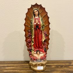 Imagen de la Virgen de Guadalupe / Our Lady of Guadalupe 18x9x5” $30