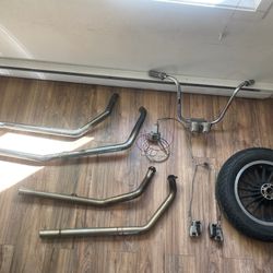 Harley Parts Shovelhead & Big Twin Exhaust + Motorcycle Parts 