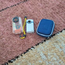 Flip Camera With Underwater Case