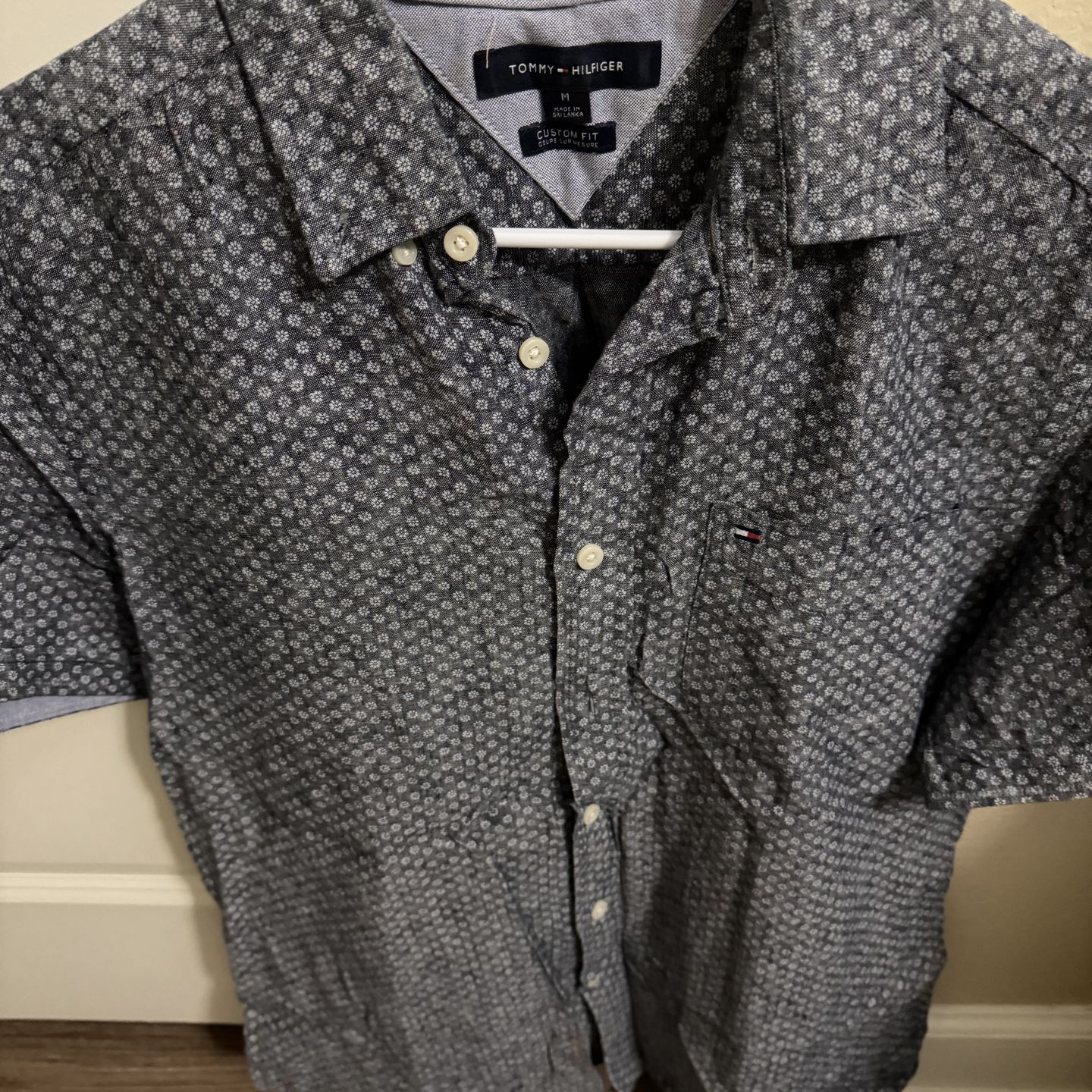Men’s grey color shirt custom fit M size