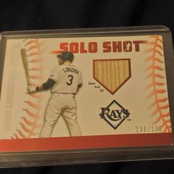 EVAN LONGORIA game used bat /275