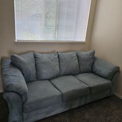 Ashley Maggie Style Sofa – Light Teal/Gray