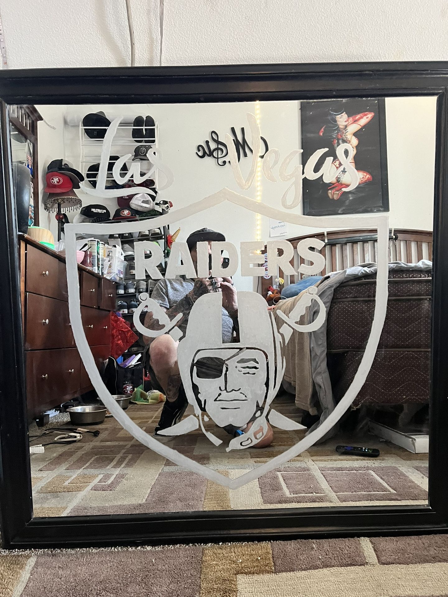 Raiders Glass Etching