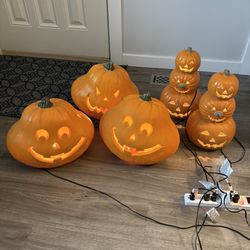 Vintage 2008 Jack o lantern blow molds