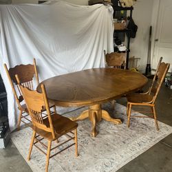 table and chairs