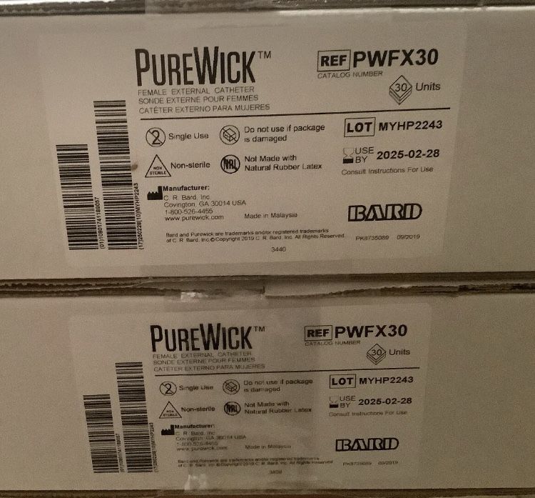 PureWick Urine PW100SET Collection System Starter Set Plus 72 Catheters for Sale in Portsmouth