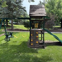 Yardline Metal frame Playset Swing Set.