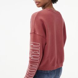 Women’s Aeropostale Long Sleeve Crop Shirt Size L Casual Trendy Top Street Chic