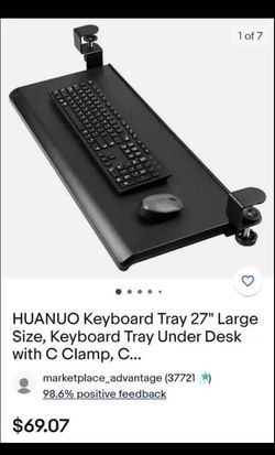 Huanuo Clamp Mounted Keyboard Tray 
