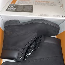 Timberland Premium Waterproof Black Nubuck
