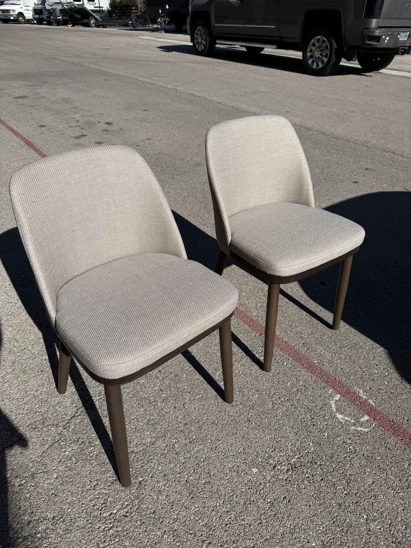 COLAMY Upholstered Dining Chairs Set of 2, Modern Kitchen Chairs with Back
