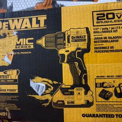 Dewalt 20v Atomic 1/2 Drill Kit 