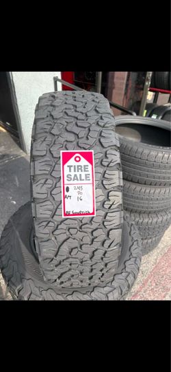 245-70-16LT BF Goodrich K02 A/T Full Used Tire Set $260 Free Mounting and Balancing