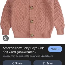 Unisex knitted cardigan jacket