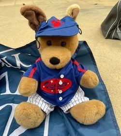 Build-A-Bear Disney Baseball Plush + Handmade Beaded Fish Keychain Bundle | Collector’s Set | Great Gift”