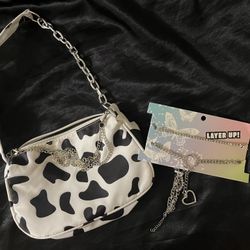 New Cow Purse & Sparkly Chokers 